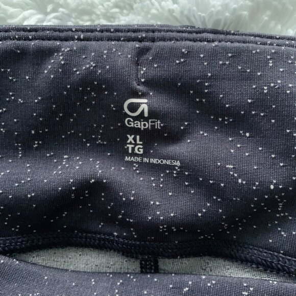 GAP GapFit High Rise Speckle Ombre 7/8 Leggings XL Indigo - Picture 4 of 9
